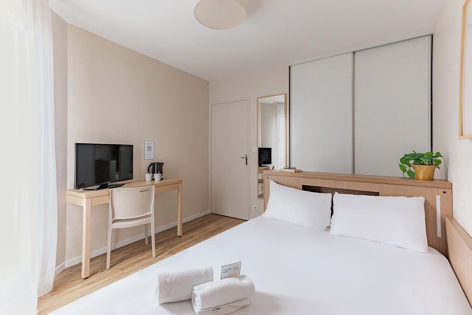 Appart’City Nantes Quais de Loire con cama doble