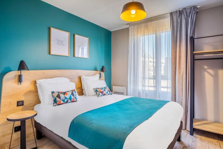 Chambre moderne et confortable à l'appart'hôtel Appart'City Saint-Quentin-en-Yvelines – Bois d'Arcy